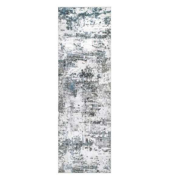 Runner Rug  by nuLOOM Dali Abstract Machine Washable 2'6" x 8’ NEW (B4) - Picture 1 of 7